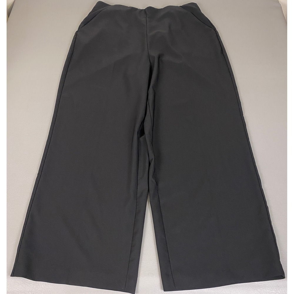 Studio by Torrid Wide Leg Pull On Dress Pants Women's Plus Size 2R Black Pockets